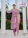 Rahima By Aanchi Jacquard Printed Kurti With Bottom Dupatta Suppliers In India
